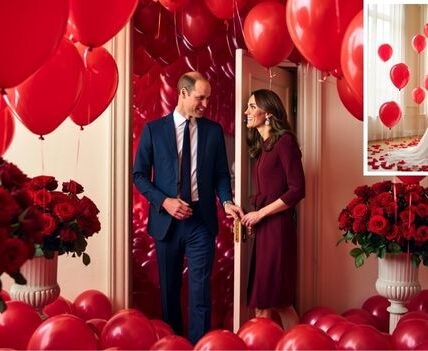 13 YEARS & STILL LIKE A FAIRYTALE! After months of busy schedules and endless royal duties, Prince William proved that true love never fades. On their 13th wedding anniversary, he surprised Princess Kate with a gesture that has the whole world swooning! When Kate opened the door, she froze in shock — the entire room was filled with hundreds of red balloons floating gracefully and the rich fragrance of bright red roses spilling through the air. And right in the middle stood William, smiling, waiting… A close friend revealed that William leaned in and whispered nine simple words that made Kate’s eyes instantly fill with tears. She couldn’t hold them back, and he wrapped her tightly in his arms. That breathtaking moment — romantic yet deeply simple — is proof that after 13 years, their love still shines just as brightly as it did on their wedding day