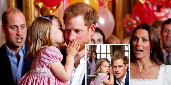 What started as a sweet royal birthday celebration turned into a moment that stunned everyone inside the palace—and millions beyond its walls. When Princess Charlotte leaned in and whispered just three small words to Prince Harry, the room froze. Gasps, tears, and an eerie silence followed. Insiders now say the meaning of those words could change how the world sees the royal family forever. The question isn’t just what she said… but what it revealed about the deep cracks within Windsor’s walls