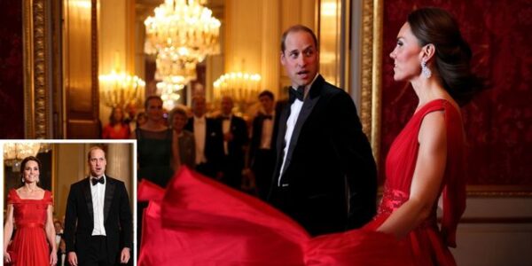 All eyes were on Princess Catherine at the latest royal engagement — and even Prince William himself was left absolutely wordless! Stepping out in a stunning red dress paired with her dazzling “Cha Cha” earrings, the Duchess of Cambridge lit up the entire evening with grace, elegance, and that effortless charm the world has come to adore. Onlookers say the moment Catherine arrived, the atmosphere changed — whispers, gasps, and endless camera flashes followed her every step. William, usually confident and composed, couldn’t hide his awe as his wife stole the spotlight in true royal fashion. It wasn’t just a dress. It was a statement. Bold. Powerful. Unforgettable. The kind of moment that reminds the world why Catherine is not just a royal… but a global icon