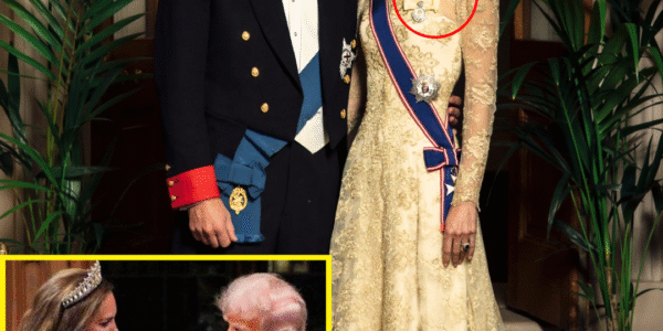 ‘OUR QUEEN’S HERE’ – Catherine BOLD in Impeccable Gold Gown And Lady Diana’s Lover’s Knot Tiara as She Confidently Embraces Her Role at State Banquet!