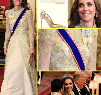 All Eyes On Princess Catherine In Golden Floral Gown and Queen Mary’s Sparkling Tiara at US State Banquet As Her SH0CKING Message Behind Her Stunning Outfit Leaves Windsor SPEECHLESS All Eyes On Princess Catherine In Golden Floral Gown and Queen Mary’s Sparkling Tiara at US State Banquet As Her SH0CKING Message Behind Her Stunning Outfit Leaves Windsor SPEECHLESS