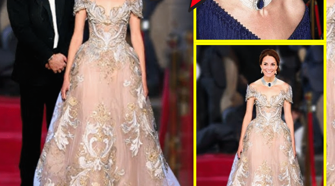 BREAKING: Princess Catherine STEALS ALL EYES in Stunning Flower Gown and Treasured Jewelry Necklace Inherited From Late Mother-In-Law Diana As Everyone Call Her “Modern Queen”