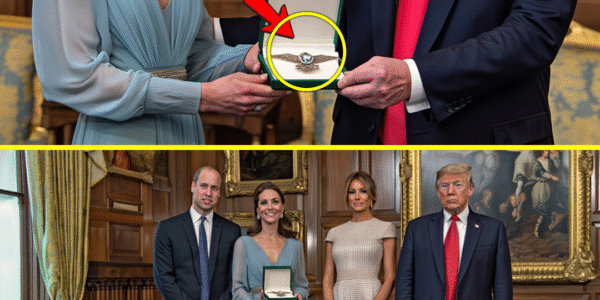 Unprecedent In Diplomatic History! Donald Trump Gifts Catherine A Jaw-Dropping M Sapphire Brooch at Windsor Farewell Leaves King Charles Speechless 😱👑 Unprecedent In Diplomatic History! Donald Trump Gifts Catherine A Jaw-Dropping M Sapphire Brooch at Windsor Farewell Leaves King Charles Speechless 😱👑