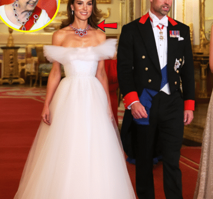 OMG! HRH Catherine ABSOLUTELY MESMERIZES The World In Shimmering White Gown and Late Queen’s Oversized Ruby and Diamond Necklace That Camilla Can’t Even Dream of Having At State Gala Dinner OMG! HRH Catherine ABSOLUTELY MESMERIZES The World In Shimmering White Gown and Late Queen’s Oversized Ruby and Diamond Necklace That Camilla Can’t Even Dream of Having At State Gala Dinner