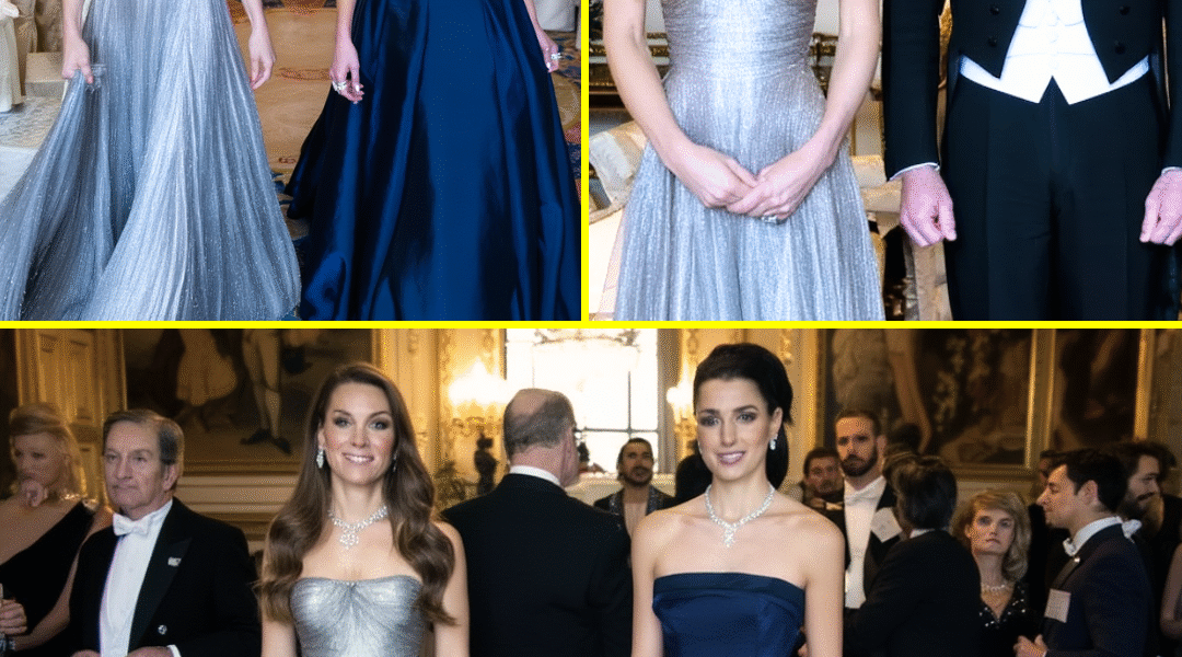 ROYAL SISTERS SHINE ON! Princess Catherine and Princess Rajwa of Jordan STUNS In Shimmering Ball Gowns and Precious Jewels At State Dinner At Windsor Castle