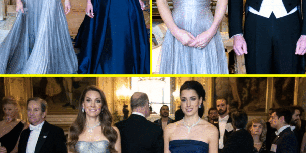 ROYAL SISTERS SHINE ON! Princess Catherine and Princess Rajwa of Jordan STUNS In Shimmering Ball Gowns and Precious Jewels At State Dinner At Windsor Castle ROYAL SISTERS SHINE ON! Princess Catherine and Princess Rajwa of Jordan STUNS In Shimmering Ball Gowns and Precious Jewels At State Dinner At Windsor Castle