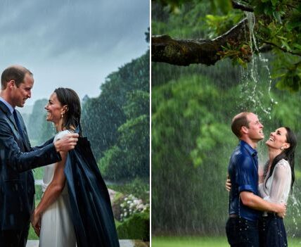 RAINY DAY PROMISE – A ROYAL LOVE MOMENT! COZY: In the middle of a sudden London downpour, something magical happened in the palace gardens… Prince William was seen taking off his own coat to wrap around Kate as the rain poured down. Instead of running for shelter, the two stopped under an old tree, soaked to the bone but smiling like teenagers in love. Eyewitnesses say they simply hugged, laughed, and forgot about the world. And then came the words that melted hearts everywhere — Kate whispered to William: “If this is a storm, you are my shelter” No royal duties. No ceremonies. Just pure love in the rain — a reminder that the strongest relationships are built not in sunshine, but in the storms we choose to face together