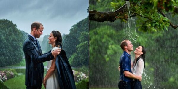 RAINY DAY PROMISE – A ROYAL LOVE MOMENT! COZY: In the middle of a sudden London downpour, something magical happened in the palace gardens… Prince William was seen taking off his own coat to wrap around Kate as the rain poured down. Instead of running for shelter, the two stopped under an old tree, soaked to the bone but smiling like teenagers in love. Eyewitnesses say they simply hugged, laughed, and forgot about the world. And then came the words that melted hearts everywhere — Kate whispered to William: “If this is a storm, you are my shelter” No royal duties. No ceremonies. Just pure love in the rain — a reminder that the strongest relationships are built not in sunshine, but in the storms we choose to face together