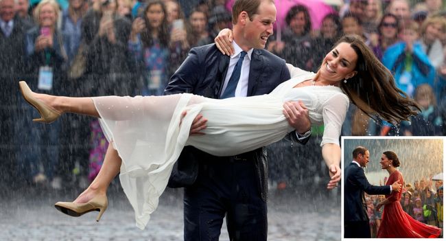 Royal Romance Live: Dancing in the Rain! What do you do when the skies open up at a festival? Most people run for cover… but not Prince William and Duchess Kate. Instead, they gave us a moment straight out of a Hollywood love story. As the rain poured, the royal couple laughed, stayed put, and turned the downpour into their own private dance floor. Witnesses say William even twirled Kate around like he was auditioning for a romantic lead in a Nicholas Sparks movie. And honestly? He nailed it.Fans called it a “real-life rom-com moment”—the kind you can’t script, the kind that makes you smile even if you’re soaked to the bone. Their joy was infectious, their chemistry undeniable, and their playfulness reminded us why we love them so much. Because love isn’t about waiting for perfect weather—it’s about finding magic in the storm