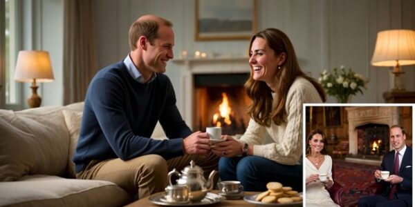 LATE-NIGHT TEA – A ROYAL LOVE STORY THAT MELTS HEARTS! PALLOWING: Forget the glittering tiaras, the grand palace halls, and the dazzling royal events… Insiders reveal that Prince William and Princess Kate’s happiest moments aren’t found under the spotlights, but in the quiet hours of the night when the world is asleep. Every evening, after George, Charlotte, and Louis are tucked into bed, the couple brews a simple pot of tea, sits by the crackling fire, and just talks. They laugh over silly little jokes, share stories from their day, and dream aloud about the future — not as royals bound by duty, but as two soulmates cherishing the gift of ordinary love.  And the most touching moment of all? Insiders say Kate once looked at William with a gentle smile and whispered: “These cups of tea will always mean more to me than any tiara.” It’s in these small, tender rituals — a cup of tea, a shared laugh, a promise by the fire — that their love story shines brighter than any crown