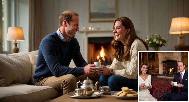 LATE-NIGHT TEA – A ROYAL LOVE STORY THAT MELTS HEARTS! PALLOWING: Forget the glittering tiaras, the grand palace halls, and the dazzling royal events… Insiders reveal that Prince William and Princess Kate’s happiest moments aren’t found under the spotlights, but in the quiet hours of the night when the world is asleep. Every evening, after George, Charlotte, and Louis are tucked into bed, the couple brews a simple pot of tea, sits by the crackling fire, and just talks. They laugh over silly little jokes, share stories from their day, and dream aloud about the future — not as royals bound by duty, but as two soulmates cherishing the gift of ordinary love.  And the most touching moment of all? Insiders say Kate once looked at William with a gentle smile and whispered: “These cups of tea will always mean more to me than any tiara.” It’s in these small, tender rituals — a cup of tea, a shared laugh, a promise by the fire — that their love story shines brighter than any crown