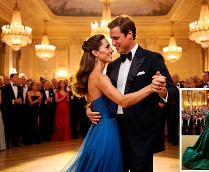 Last night felt like stepping into a living fairytale… In a hall glowing with golden light and echoing with ancient folk songs, all eyes turned to Duchess Kate and Prince William. Hand in hand, they moved to the center of the ballroom, and in that magical moment, time seemed to stop. Their every step radiated elegance, romance, and a passion rarely glimpsed behind royal walls. This wasn’t just a dance—it was a breathtaking story of love, legacy, and timeless beauty unfolding right before us. Witnessing them together was like watching royalty transform into poetry in motion. For a few unforgettable minutes, the grandeur of tradition merged with the raw power of love, leaving the audience spellbound
