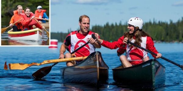 Royal Adventure Alert! What happens when a royal canoe race in Canada turns into a scene straight out of a romantic comedy? Halfway through the race, Prince William’s oar snapped mid-paddle, leaving him stranded and laughing in disbelief. But before the Duke could drift too far, in swooped his very own heroine—Duchess Kate. Kate pulled him into her canoe, and together they began rowing in perfect sync. Witnesses said the two couldn’t stop laughing as they paddled side by side, turning what could have been a disaster into the sweetest moment of the day. They may not have won the race, but they definitely won the crowd. Fans called it a “rom-com in real life”—the kind of playful, genuine love story that makes William and Kate such a joy to watch