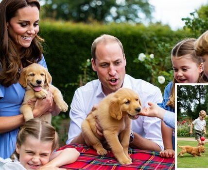 Princess Kate Middleton Reveals Adorable New Family Members on Prince William’s Birthday! Just when we thought the royal family couldn’t get any more charming, Kate Middleton surprised us with the cutest reveal on Prince William’s birthday! On this special day, as the family gathered to celebrate, Kate shared the heartwarming news that they’ve welcomed two new furry family members! That’s right — Kate, William, and their children, Prince George, Princess Charlotte, and Prince Louis, are now officially a family of pets, with the addition of two adorable dogs! Imagine the joy and excitement in the Middleton-Williams household as they’ve added these playful pups to their family. We can already picture Prince George, Charlotte, and Louis sharing plenty of laughs and love with their new four-legged companions. It’s the perfect way to mark such a special occasion, and we can’t help but swoon over how down-to-earth and family-oriented the royals are. Kate has always shown that behind the elegance and the royal duties, she’s a loving mother who wants to create the best family memories for her children — and what better way to do that than by welcoming a couple of playful pups into the fold?