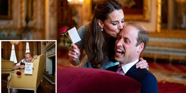 Royal Hide-and-Seek: Prince William is Missing… for Love!  Who says royal romance is all tiaras and traditions? Sometimes, it’s a little mischief and a lot of love! On a quiet Sunday at Kensington Palace, Kate couldn’t find Prince William anywhere — not in the study, not in the garden, not even in the kitchen (where he occasionally steals a cookie or two).But after a short search, she finally found him… hiding behind the sofa! And what was he holding? A single red rose and a cheeky little note that read: “Found you = kiss you.”  Kate just smiled, rolled her eyes, and kissed him anyway. “I see your royal duties now include romance,” she teased. William’s reply? “Always — you’re in charge of love.” It’s these little moments that make us fall in love with them all over again — not the crowns, not the cameras, but the laughter, the playfulness, and the genuine affection that still shines after all these years. Because sometimes, true love isn’t about grand gestures — it’s about hiding behind a sofa with a rose and a smile that says you still make my heart skip a beat