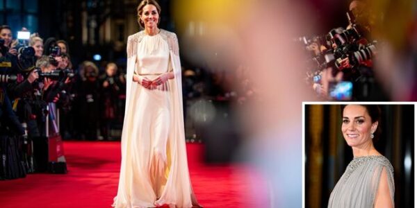 ROYALS IN SH0CK! Princess Catherine Stuns the World. Last night in London, the red carpet didn’t belong to Hollywood — it belonged to Princess Catherine. Arriving in a daring low-cut cape gown, complete with beaded shoulders, flowing slit sleeves, and a dramatic silhouette, the Princess of Wales stopped the premiere in its tracks. Cameras flashed, jaws dropped, and even the A-list cast faded into the background. Bold. Elegant. Unapologetically regal. Catherine’s gown shimmered under the lights like something out of a movie itself — but this wasn’t just fashion, it was a statement. Fans say she looked every inch the future queen the world already sees her as. Social media erupted within minutes: “She stole the entire show”, “Iconic. Powerful. Timeless”, “This is Catherine’s red-carpet revolution!”. Even seasoned fashion critics admitted it: the Princess didn’t just attend the premiere — she owned it. One unforgettable night. One gown that will be talked about for years. One Princess proving, yet again, why she’s the royal the world can’t stop watching