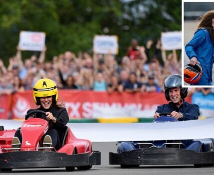 Royal Racing Romance Alert! Who needs Hollywood when you’ve got Prince William and Duchess Kate bringing the rom-com action to real life? At a recent charity event, the royal couple swapped crowns for helmets and jumped into go-karts for the ultimate showdown. Prince William went full-on “Fast & Furious” mode (family-friendly edition, of course!) and for most of the race, it looked like he had the win in the bag. But just when everyone thought the Duke had it, Kate made her move—slipping past him on the final lap like a pro racer. The crowd went wild! And William? Ever the gentleman, he laughed, admitted defeat, and let Kate take her victory lap. The best part? Royal insiders say Kate leaned over and whispered: “You fell asleep, you lost, darling.” Honestly, could this couple BE any cuter? This playful little race is proof that even in the fast lane, love always takes the lead