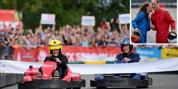 Royal Racing Romance Alert! Who needs Hollywood when you’ve got Prince William and Duchess Kate bringing the rom-com action to real life? At a recent charity event, the royal couple swapped crowns for helmets and jumped into go-karts for the ultimate showdown. Prince William went full-on “Fast & Furious” mode (family-friendly edition, of course!) and for most of the race, it looked like he had the win in the bag. But just when everyone thought the Duke had it, Kate made her move—slipping past him on the final lap like a pro racer. The crowd went wild! And William? Ever the gentleman, he laughed, admitted defeat, and let Kate take her victory lap. The best part? Royal insiders say Kate leaned over and whispered: “You fell asleep, you lost, darling.” Honestly, could this couple BE any cuter? This playful little race is proof that even in the fast lane, love always takes the lead