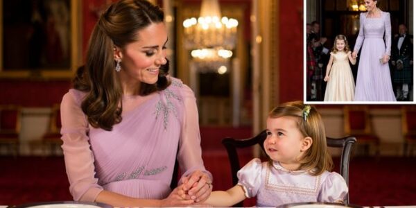 ROYAL TWINS-IN-STYLE!  OMG  — Princess Catherine and Princess Charlotte have done it again! The royal mother-daughter duo completely stole the spotlight at the Balmoral Dinner Party, stepping out in perfectly coordinated outfits that had the entire internet swooning! Dressed in dreamy pastels and soft shimmer, Catherine radiated elegance in her flowing evening gown — and little Charlotte looked every bit her mother’s mini-me in a matching hue, smiling sweetly beside her. The two looked like a living portrait of grace and legacy, blending royal tradition with the warmth of a modern family moment. Guests at Balmoral were reportedly speechless as the pair entered hand-in-hand — their bond glowing brighter than the chandeliers themselves.  From the delicate details of Catherine’s gown to Charlotte’s sweet accessories, every inch whispered sophistication and connection. And of course… fans online can’t get enough! Commenters are calling them “the most stylish mother-daughter duo in the world” — and honestly, can you blame them? Two generations. One royal sparkle. Infinite elegance. If this doesn’t melt your heart, we don’t know what will