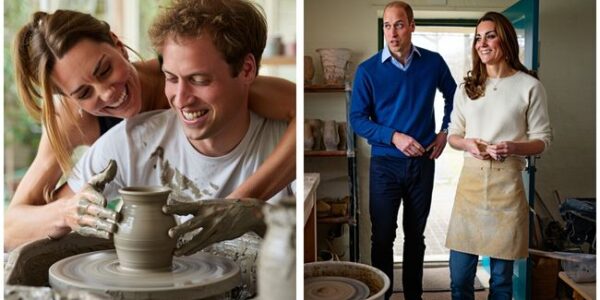“Royal Date Night: William & Kate Get Covered in Clay in Pottery Class — And Fans Joke ‘This Scene Should Be on Netflix!’” On a rare evening away from royal duties, William and Kate opted for something simple: sitting next to each other in pottery class. The clay was soft on the wheel, and laughter echoed throughout the room, evoking memories of their early years as young students.  When Kate’s hand started to shake, William gently placed his hand on top of hers, together, adjusting the lines. An onlooker revealed:  “He whispered nine words that made her tear up instantly.”  That moment was not just art, but a lasting love reshaped, amidst all the turmoil and public opinion out there.  👉 Full romantic story below 👇 Details inside — you won’t believe the tender words William chose…