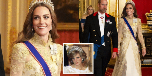 Kate Middleton Wears a “Breathtaking” 5,584 Pair of Queen Elizabeth’s Earrings With a Deeper Meaning Than Meets the Eye. Donald Trump’s visit to the UK this time is also an opportunity for Princess Kate to affirm to the world that she has inherited all of Queen Diana’s legacy. And here she wants to implicitly declare that she will be the future “Queen” of the UK, Meghan is no longer an “obstacle” to her step to the throne.