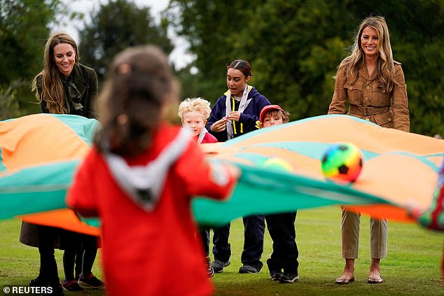 The Princess of Wales and The First Lady spend time with the Squirrels at Frogmore Gardens