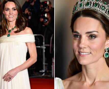 ROYAL STYLE ALERT! Just ONE HOUR AGO, Princess Catherine stepped out in jaw-dropping elegance that left the world speechless! At 43 years old, she proved once again why she’s hailed as the ultimate style icon — dazzling in a breathtaking white off-shoulder gown that radiated pure glamour. But the true surprise? She paired the look with the Queen Mother’s legendary emerald jewelry set  — a priceless royal heirloom shimmering with history and grace. The deep green emeralds against her glowing white gown created a vision of timeless beauty that had fans and fashion experts alike in awe. From her impeccable poise to her radiant smile, Catherine didn’t just attend an event tonight — she delivered a moment in royal fashion history!