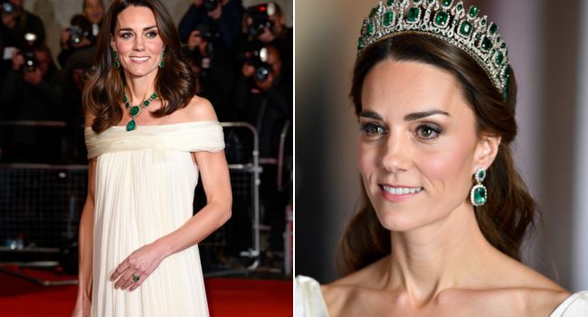 ROYAL STYLE ALERT! Just ONE HOUR AGO, Princess Catherine stepped out in jaw-dropping elegance that left the world speechless! At 43 years old, she proved once again why she’s hailed as the ultimate style icon — dazzling in a breathtaking white off-shoulder gown that radiated pure glamour. But the true surprise? She paired the look with the Queen Mother’s legendary emerald jewelry set  — a priceless royal heirloom shimmering with history and grace. The deep green emeralds against her glowing white gown created a vision of timeless beauty that had fans and fashion experts alike in awe. From her impeccable poise to her radiant smile, Catherine didn’t just attend an event tonight — she delivered a moment in royal fashion history!
