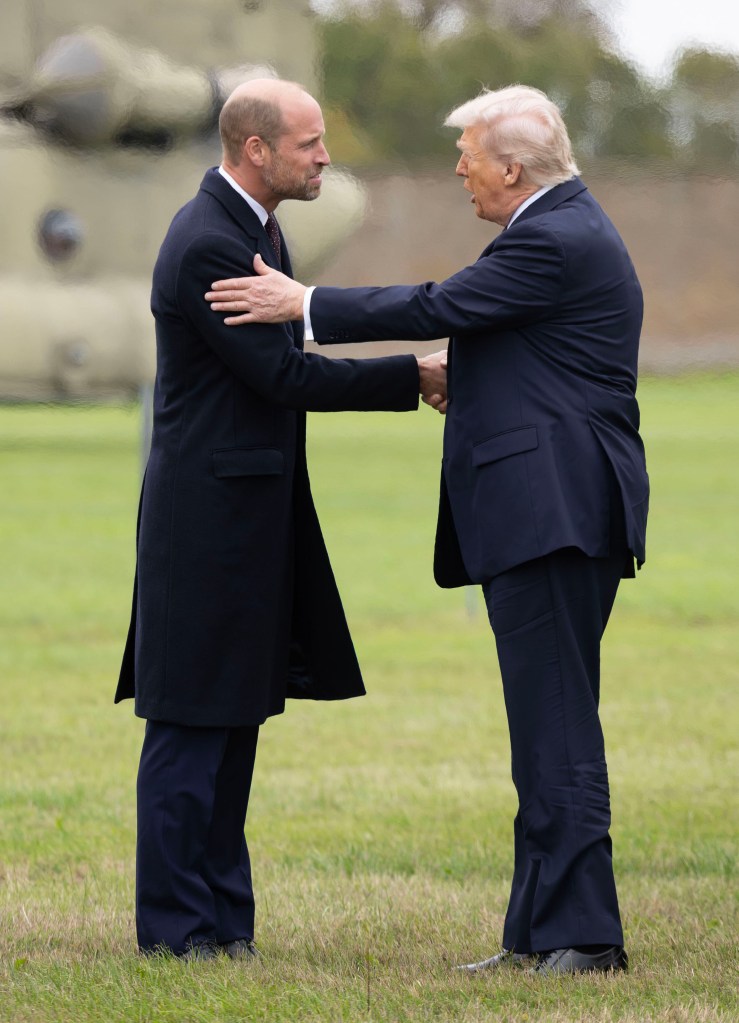 Prince William and President Trump during Wednesday's state visit