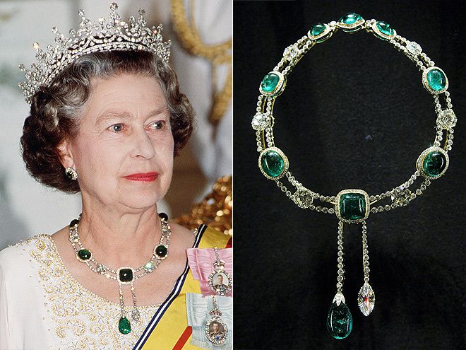Cheap queen elizabeth emerald necklace Sale