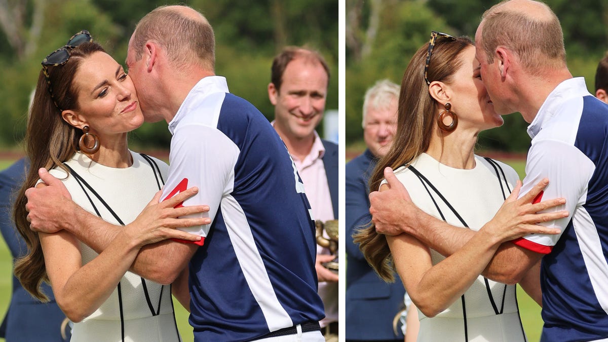 Kate Middleton and Prince William Kissed at Superb Charity Polo Cup 2022