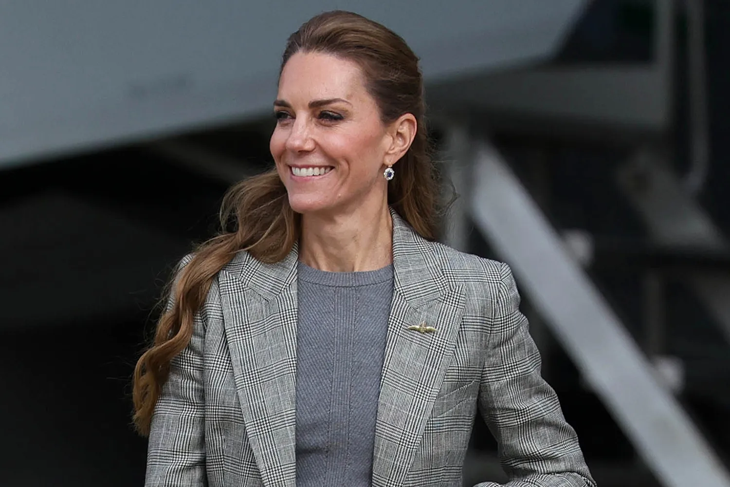 The Princess of Wales, Royal Honorary Air Commodore, RAF Coningsby during her first visit to the station.
