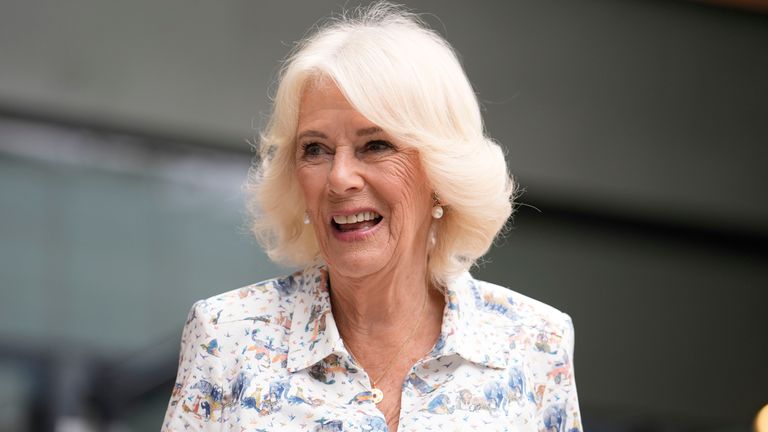 Queen Camilla had been due to attend the funeral this afternoon. Pic: PA