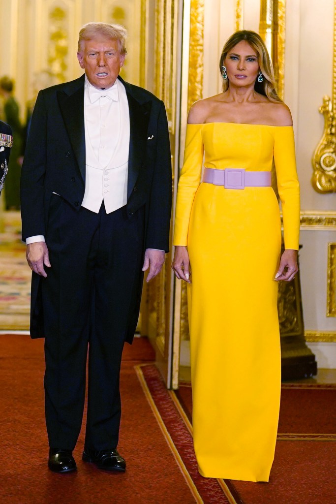 President Trump and Melania Trump at Wednesday's state banquet