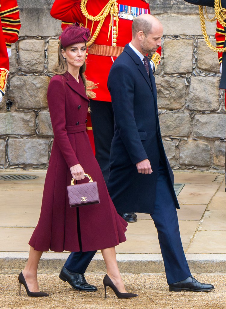 Kate Middleton and Prince William during Wednesday's state visit