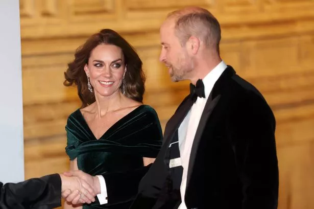 Prince William and Kate Middleton arrive for star-studded Royal Variety  Performance in matching velvet - Chronicle Live