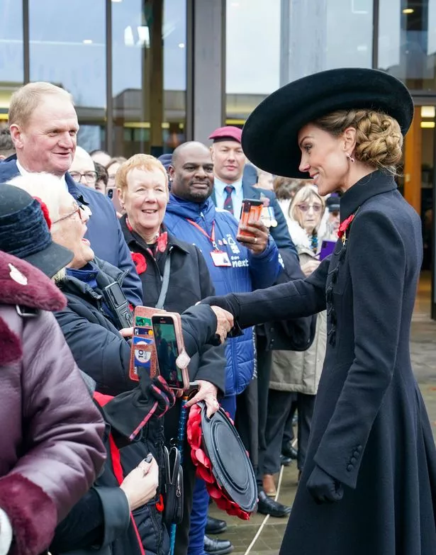 Kate meets wellwishers at the National Memorial Arboretum