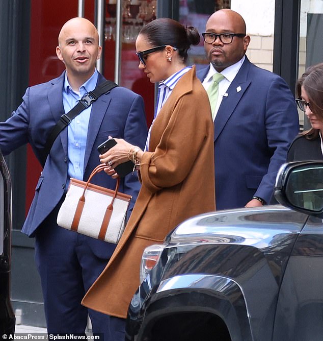 Meghan and Harry then headed off for lunch with Serena Williams at Soho House