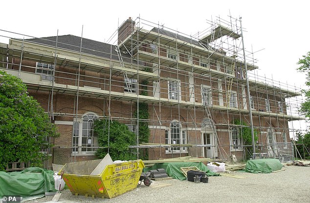 The home last underwent work in 2001, in refurbishments that cost £1.5million