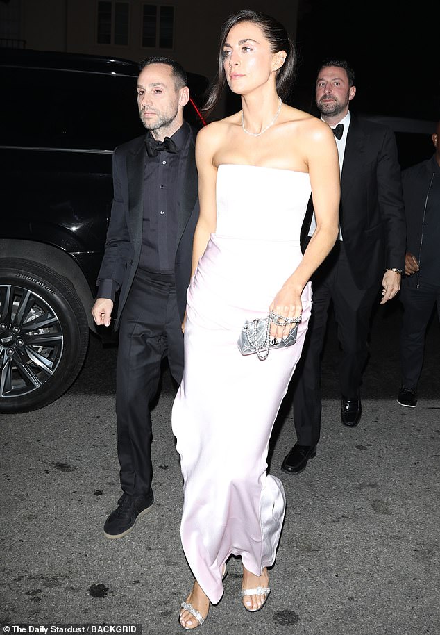 Business tycoon Michael Rubin, who hosts showbiz' most coveted Fourth of July party each year, was on hand with his girlfriend Camille Fishel