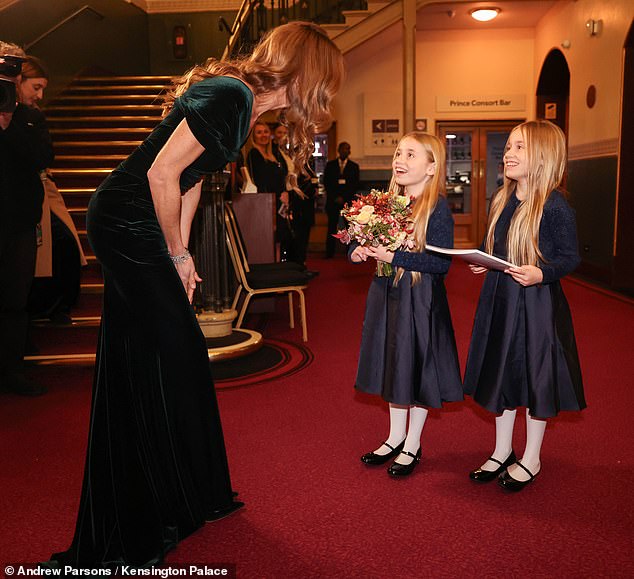 Catherine met a number of performers and representatives from the Royal Variety Charity