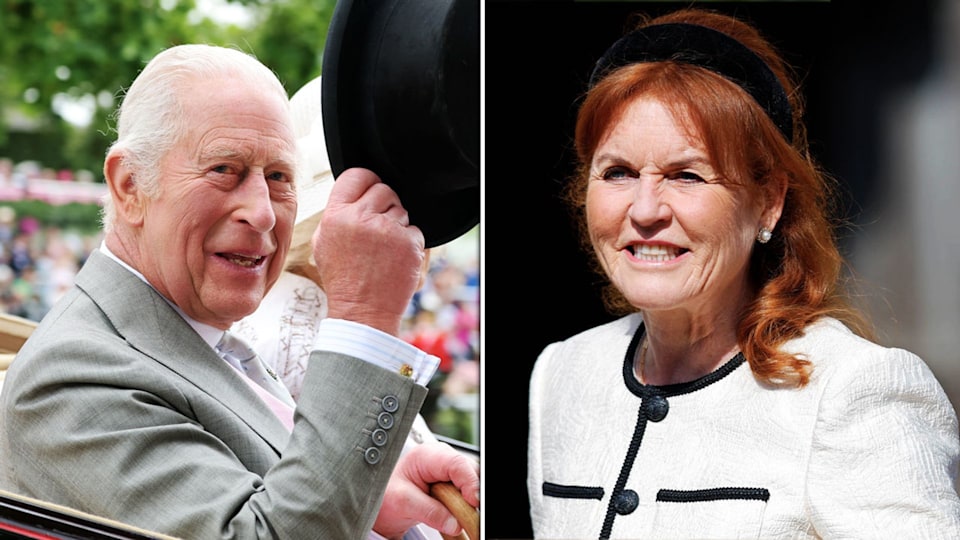 King Charles's unexpected gesture to Sarah Ferguson at Royal Ascot caught on camera | HELLO!