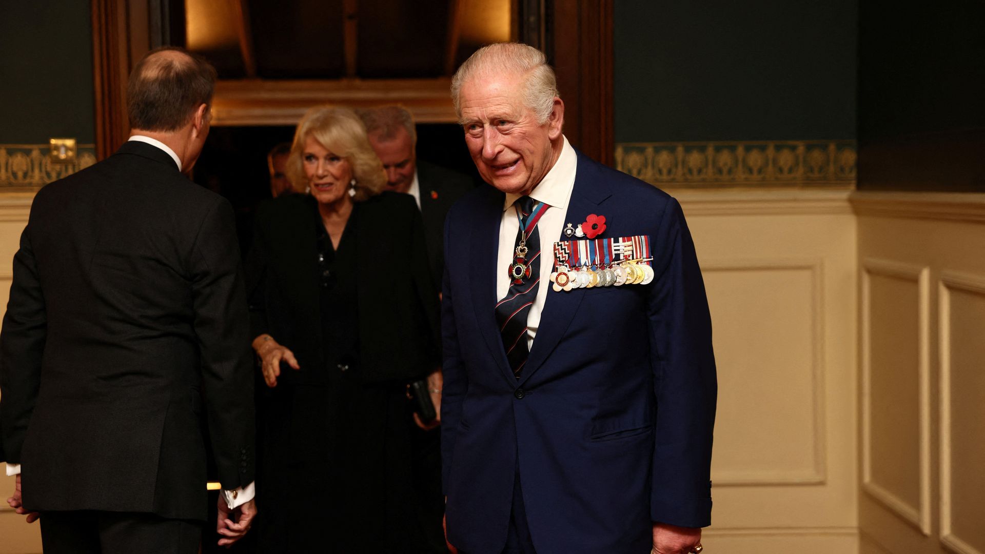 King Charles and Queen Camilla at the Festival of Remembrance