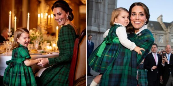 ROYAL MAGIC AT BALMORAL! OMG — Catherine, Princess of Wales, and Princess Charlotte just stole the entire show at Balmoral Castle last night, and the world cannot stop talking about it! The royal mother-daughter duo arrived in perfectly coordinated outfits that left guests — and cameras — absolutely speechless. Catherine dazzled in an elegant emerald tartan gown that shimmered under the castle’s candlelight, while little Charlotte mirrored her mum’s look in a matching tartan ensemble with a velvet blazer and that signature royal grace we’ve all come to adore. But it wasn’t just about fashion — it was the moments that melted hearts. Catherine and Charlotte were spotted sharing giggles, holding hands, and whispering secrets between smiles… a rare, tender glimpse into their unshakable bond. Witnesses say one quiet exchange between them “completely changed the energy in the room” — softening the formal atmosphere and reminding everyone that behind the tiaras and titles, there’s pure love, laughter, and family. Insiders are still buzzing that the matching looks weren’t random — they carried deep meaning, symbolizing unity, strength, and the future of the monarchy. It’s a powerful image of legacy and love — the present and the future standing side by side, wrapped in grace and royal elegance