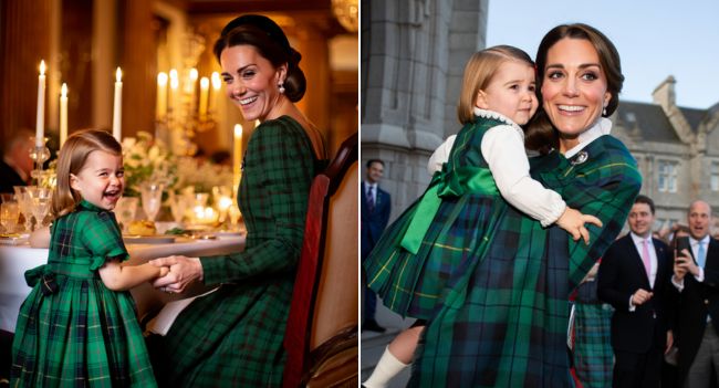 ROYAL MAGIC AT BALMORAL! OMG — Catherine, Princess of Wales, and Princess Charlotte just stole the entire show at Balmoral Castle last night, and the world cannot stop talking about it! The royal mother-daughter duo arrived in perfectly coordinated outfits that left guests — and cameras — absolutely speechless. Catherine dazzled in an elegant emerald tartan gown that shimmered under the castle’s candlelight, while little Charlotte mirrored her mum’s look in a matching tartan ensemble with a velvet blazer and that signature royal grace we’ve all come to adore. But it wasn’t just about fashion — it was the moments that melted hearts. Catherine and Charlotte were spotted sharing giggles, holding hands, and whispering secrets between smiles… a rare, tender glimpse into their unshakable bond. Witnesses say one quiet exchange between them “completely changed the energy in the room” — softening the formal atmosphere and reminding everyone that behind the tiaras and titles, there’s pure love, laughter, and family. Insiders are still buzzing that the matching looks weren’t random — they carried deep meaning, symbolizing unity, strength, and the future of the monarchy. It’s a powerful image of legacy and love — the present and the future standing side by side, wrapped in grace and royal elegance
