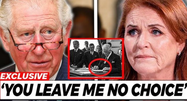 ROYAL SHOCKWAVE — Court insiders are whispering that the moment Sarah Ferguson relinquished her title, King Charles stunned the entire family by signing an order transferring those former powers directly to Princess Charlotte — a child — bypassing every adult royal in line. William and Kate were said to be blindsided, watching as the King delivered the decision without a meeting, without warning, and with just eight words that froze the room into silence. Palace watchers now believe this “Charlotte first” move is the clearest sign yet of a generational reset happening inside the monarchy — one that rewrites who matters now, not later. The unanswered question gripping Windsor tonight is simple: if a child was chosen with eight words behind closed doors, what does the Crown intend to do next in full view of the world? ROYAL SHOCKWAVE — Court insiders are whispering that the moment Sarah Ferguson relinquished her title, King Charles stunned the entire family by signing an order transferring those former powers directly to Princess Charlotte — a child — bypassing every adult royal in line. William and Kate were said to be blindsided, watching as the King delivered the decision without a meeting, without warning, and with just eight words that froze the room into silence. Palace watchers now believe this “Charlotte first” move is the clearest sign yet of a generational reset happening inside the monarchy — one that rewrites who matters now, not later. The unanswered question gripping Windsor tonight is simple: if a child was chosen with eight words behind closed doors, what does the Crown intend to do next in full view of the world?