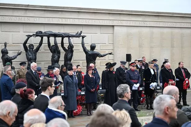 Kate among the dignitaries at the National Memorial Arboretum