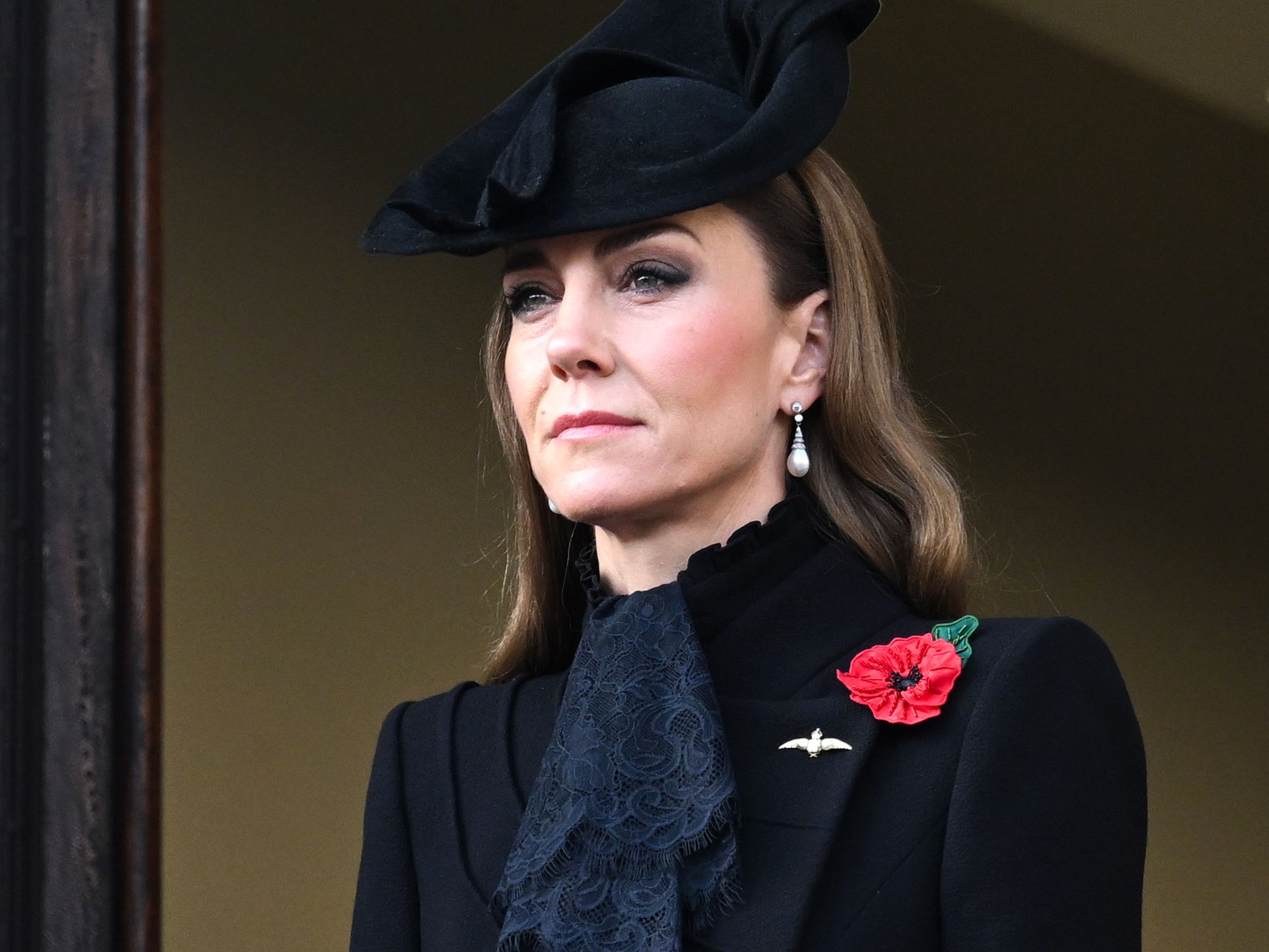 Kate Middleton dons structured coat dress – with intricate lace detail | HELLO!