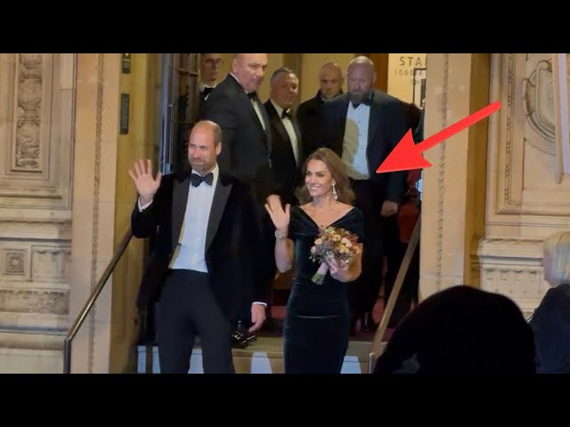 Princess Kate Glows with Prince William as They Leave the Royal Variety  Show - Paparazzi Go CRAZY!