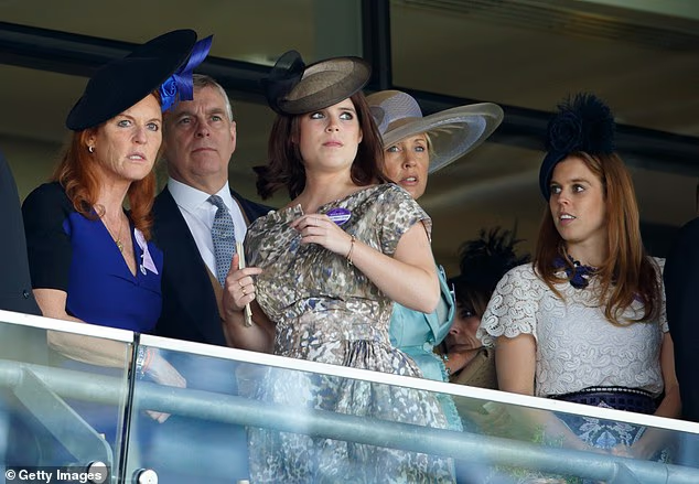 Despite Andrew and Sarah separating when the girls were under the age of ten, the family is still close and have regularly been seen together at events over the years. Pictured at the Royal Ascot in 2015
